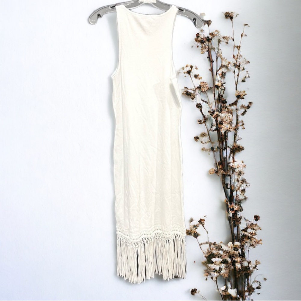 French Connection Solle Fringe Tank Bodycon Dress - Picture 10 of 11